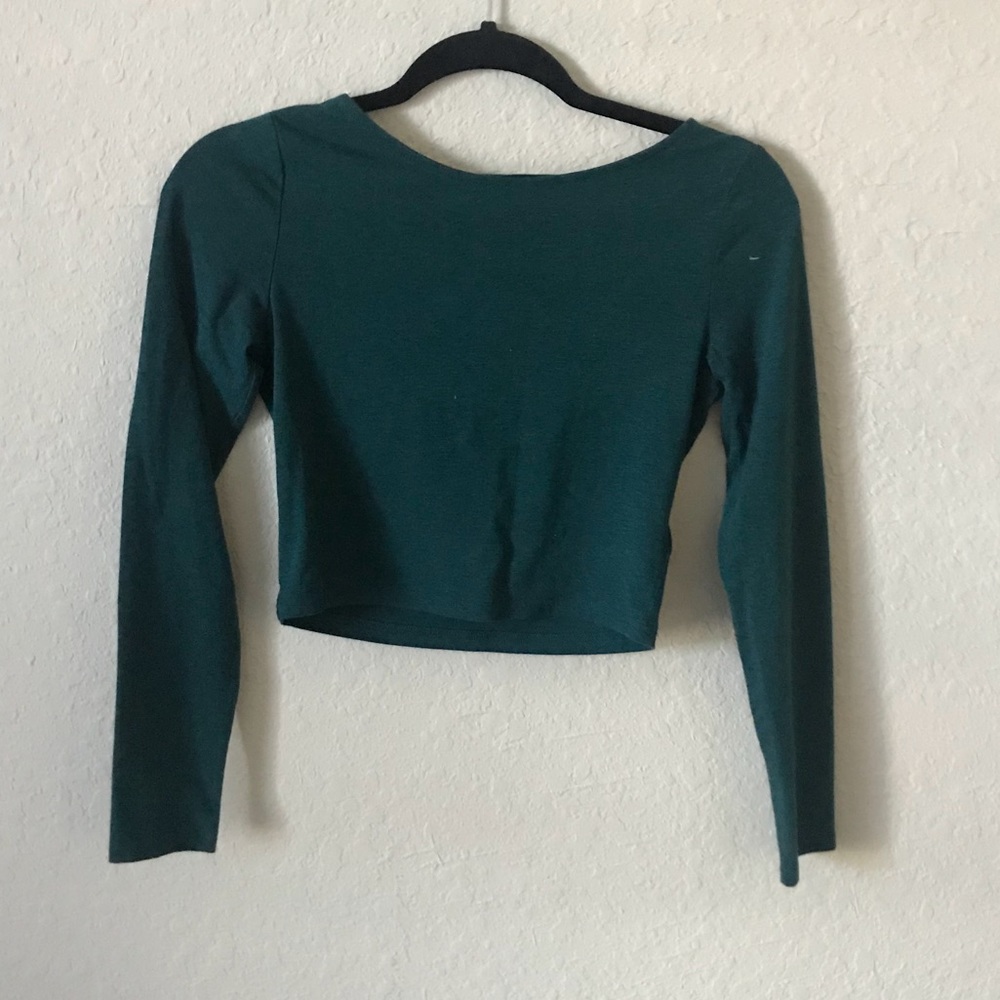 Green Crop Top